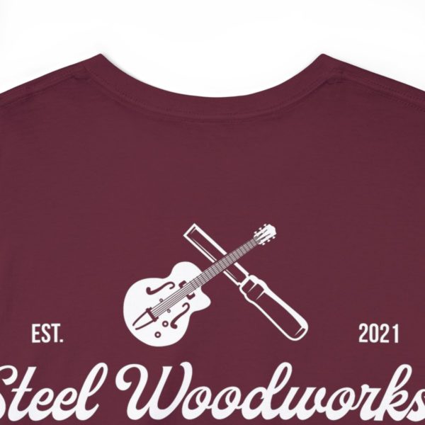 Steel Woodworks Heavy Cotton Tee - Maroon - Image 12