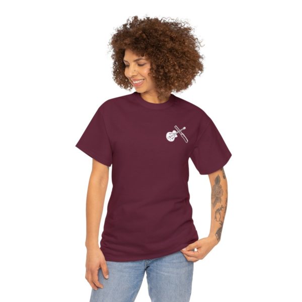 Steel Woodworks Heavy Cotton Tee - Maroon - Image 3