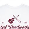 Steel Woodworks Unisex Heavy Cotton Tee - White - Image 12