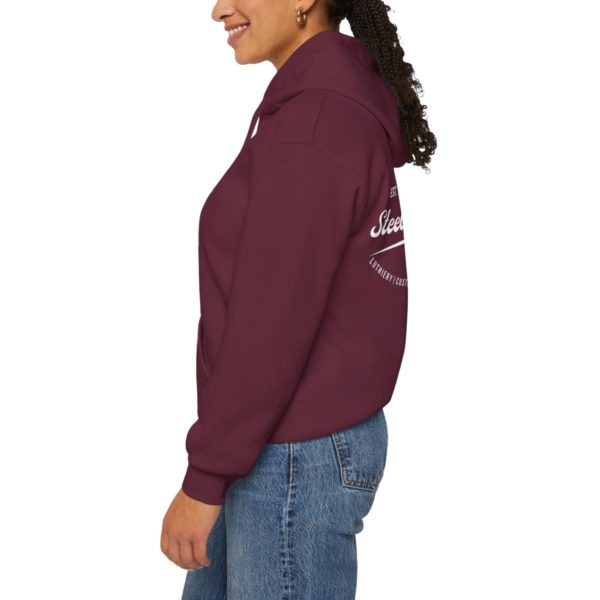 Steel Woodworks Hoodie - Maroon - Image 12