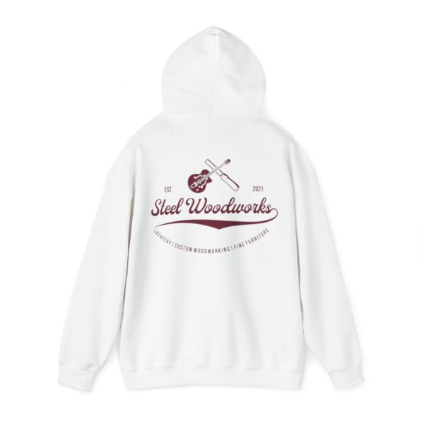 Steel Woodworks Hoodie - White - Image 3