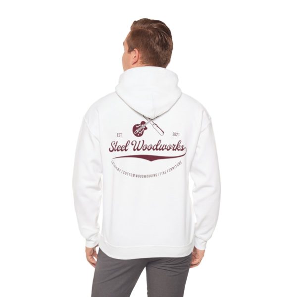 Steel Woodworks Hoodie - White - Image 10